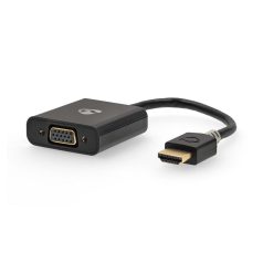   HDMI™ adapter | HDMI™ Csatlakozó | USB Micro-B Aljzat / VGA Aljzat / 3.5 mm Aljzat | Aranyozott | Egyenes | PVC | Antracit | 1 db | Doboz