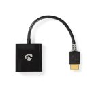 HDMI™ adapter | HDMI™ Csatlakozó | USB Micro-B Aljzat / VGA Aljzat / 3.5 mm Aljzat | Aranyozott | Egyenes | PVC | Antracit | 1 db | Doboz