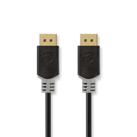 DisplayPort kábel | DisplayPort Dugasz | DisplayPort Dugasz | 8K@60Hz | Aranyozott | 1.00 m | Kerek | PVC | Antracit | Doboz