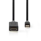 Mini DisplayPort kábel | DisplayPort 1.4 | Mini DisplayPort Dugasz | HDMI™ Csatlakozó | 48 Gbps | Aranyozott | 2.00 m | Kerek | PVC | Antracit | Ablakos Doboz