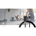 Mini DisplayPort kábel | DisplayPort 1.4 | Mini DisplayPort Dugasz | HDMI™ Csatlakozó | 48 Gbps | Aranyozott | 2.00 m | Kerek | PVC | Antracit | Ablakos Doboz