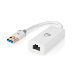   USB hálózati adapter | USB 3.2 Gen 1 | 1 Gbps | USB-A Dugasz | RJ45 Aljzat | 0.20 m | Kerek | Aranyozott | Tiszta Réz | Fehér | Doboz