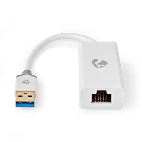 USB hálózati adapter | USB 3.2 Gen 1 | 1 Gbps | USB-A Dugasz | RJ45 Aljzat | 0.20 m | Kerek | Aranyozott | Tiszta Réz | Fehér | Doboz
