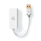 USB hálózati adapter | USB 3.2 Gen 1 | 1 Gbps | USB-A Dugasz | RJ45 Aljzat | 0.20 m | Kerek | Aranyozott | Tiszta Réz | Fehér | Doboz