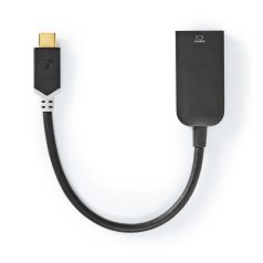  USB-C™ Adapter | USB 3.2 Gen 1 | USB-C™ Dugasz | HDMI™ Kimenet | 4K@60Hz | 0.20 m | Kerek | Aranyozott | PVC | Antracit | Ablakos Doboz Euro Lock Zárral