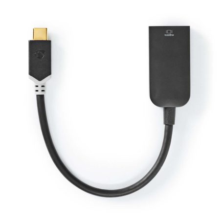 USB-C™ Adapter | USB 3.2 Gen 1 | USB-C™ Dugasz | HDMI™ Kimenet | 4K@60Hz | 0.20 m | Kerek | Aranyozott | PVC | Antracit | Ablakos Doboz Euro Lock Zárral