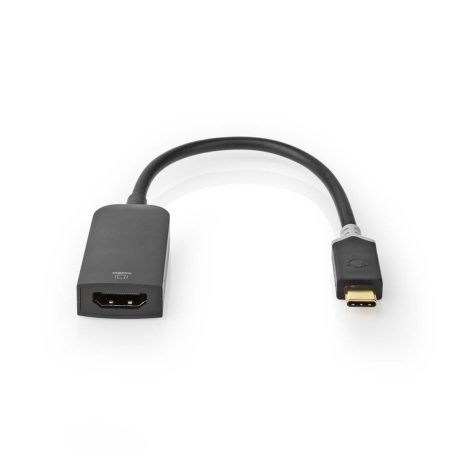 USB-C™ Adapter | USB 3.2 Gen 1 | USB-C™ Dugasz | HDMI™ Kimenet | 4K@60Hz | 0.20 m | Kerek | Aranyozott | PVC | Antracit | Ablakos Doboz Euro Lock Zárral