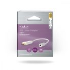 USB-C™ Adapter | USB 3.1 | USB-C™ Dugasz | 3.5 mm Aljzat | 0.15 m | Kerek | Nikkelezett | PVC | Fehér | Doboz