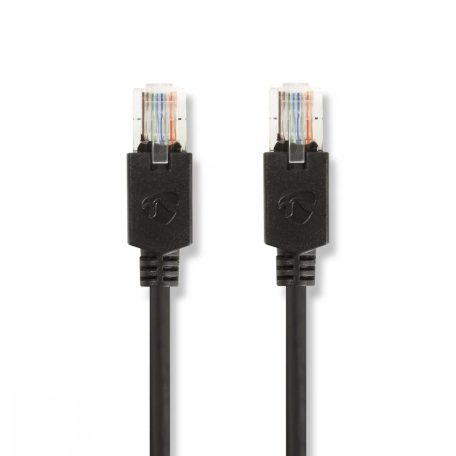 CAT5e hálózati kábel | U/UTP | RJ45 Dugasz | RJ45 Dugasz | 5.00 m | Kerek | LSZH | Antracit | Ablakos Doboz