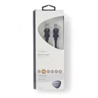 CAT5e hálózati kábel | U/UTP | RJ45 Dugasz | RJ45 Dugasz | 5.00 m | Kerek | LSZH | Antracit | Ablakos Doboz