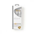 CAT6 hálózati kábel | RJ45 Dugasz | RJ45 Dugasz | S/FTP | 0.50 m | Kerek | LSZH / PVC | Fehér | Ablakos Doboz