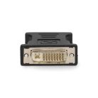 DVI adapter | DVI-I 24+5-Pin Dugasz | VGA Aljzat | Nikkelezett | Egyenes | PVC | Fekete | Doboz