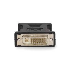   DVI adapter | DVI-I 24+5-Pin Dugasz | VGA Aljzat | Nikkelezett | Egyenes | PVC | Fekete | Doboz