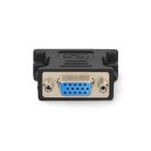 DVI adapter | DVI-I 24+5-Pin Dugasz | VGA Aljzat | Nikkelezett | Egyenes | PVC | Fekete | Doboz