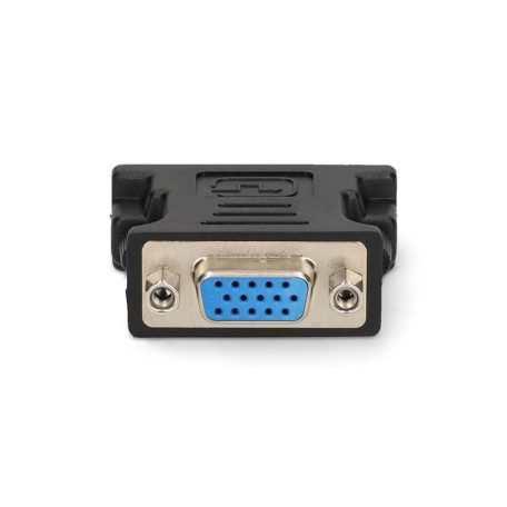 DVI adapter | DVI-I 24+5-Pin Dugasz | VGA Aljzat | Nikkelezett | Egyenes | PVC | Fekete | Doboz