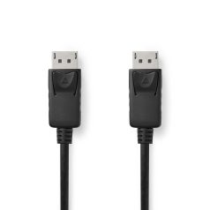   DisplayPort kábel | DisplayPort Dugasz | DisplayPort Dugasz | 4K@60Hz | Nikkelezett | 2.00 m | Kerek | PVC | Fekete | Doboz