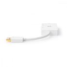 DisplayPort adapter | DisplayPort Dugasz | DVI-D 24+1-Pin Aljzat / HDMI™ Aljzat / VGA Aljzat | 4K@60Hz | Aranyozott | Kapcsolható | 0.20 m | Kerek | ABS | ABS | Fehér | Doboz