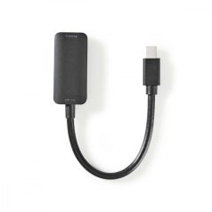   Mini DisplayPort kábel | DisplayPort 1.4 | Mini DisplayPort Dugasz | HDMI™ Kimenet | 32.4 Gbps | Nikkelezett | 0.20 m | Kerek | PVC | Fekete | Buborékfólia