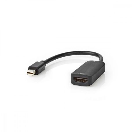 Mini DisplayPort kábel | DisplayPort 1.4 | Mini DisplayPort Dugasz | HDMI™ Kimenet | 32.4 Gbps | Nikkelezett | 0.20 m | Kerek | PVC | Fekete | Buborékfólia