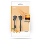 VGA kábel | VGA Dugasz | VGA Dugasz | Nikkelezett | Maximális felbontás: 1024x768 | 2.00 m | Kerek | ABS | Fekete | Doboz