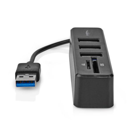 USB hub | 1x USB-A | 3x USB A Aljzat | 5-Port port(s) | USB 2.0 | USB-áramellátású | SD & MicroSD
