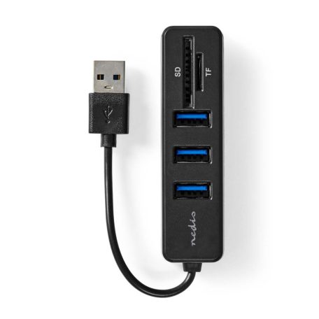 USB hub | 1x USB-A | 3x USB A Aljzat | 5-Port port(s) | USB 2.0 | USB-áramellátású | SD & MicroSD