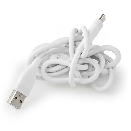 USB kábel | USB 2.0 | USB-A Dugasz | USB-C™ Dugasz | 15 W | 480 Mbps | Nikkelezett | 1.50 m | Kerek | Szilikon | Fehér | Doboz