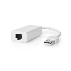   USB hálózati adapter | USB 2.0 | 100 Mbps | USB-A Dugasz | RJ45 Aljzat | 0.20 m | Kerek | Aranyozott / Nikkelezett | Tiszta Réz | Fehér | Doboz