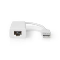   USB hálózati adapter | USB 2.0 | 100 Mbps | USB-A Dugasz | RJ45 Aljzat | 0.20 m | Kerek | Aranyozott / Nikkelezett | Tiszta Réz | Fehér | Doboz