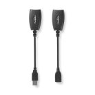 Aktív USB-kábel | USB 1.1 | USB-A Dugasz | RJ45 Aljzat | 12 Mbps | 0.20 m | Kerek | Nikkelezett | PVC | Réz | Doboz