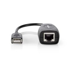   Aktív USB-kábel | USB 1.1 | USB-A Dugasz | RJ45 Aljzat | 12 Mbps | 0.20 m | Kerek | Nikkelezett | PVC | Réz | Doboz