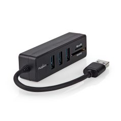   USB hub | USB-A Dugasz | 3x USB A Aljzat | 5-Port port(s) | USB 3.2 Gen 1 | USB-áramellátású | 5 Gbps | SD & MicroSD