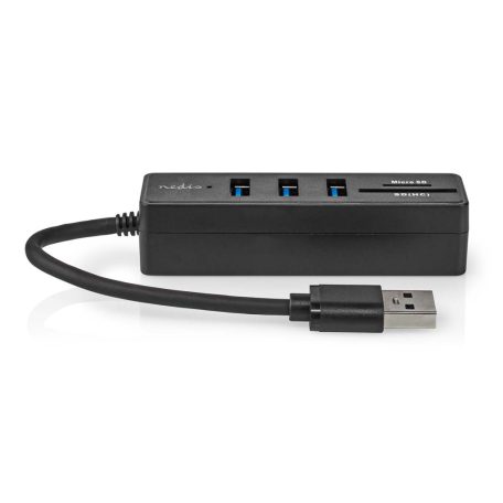 USB hub | USB-A Dugasz | 3x USB A Aljzat | 5-Port port(s) | USB 3.2 Gen 1 | USB-áramellátású | 5 Gbps | SD & MicroSD