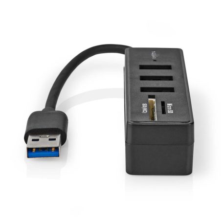 USB hub | USB-A Dugasz | 3x USB A Aljzat | 5-Port port(s) | USB 3.2 Gen 1 | USB-áramellátású | 5 Gbps | SD & MicroSD
