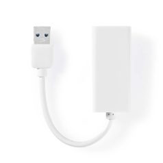   USB hálózati adapter | USB 3.2 Gen 1 | 1 Gbps | USB-A Dugasz | RJ45 Aljzat | 0.20 m | Kerek | Nikkelezett | Tiszta Réz | Fehér | Doboz