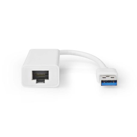 USB hálózati adapter | USB 3.2 Gen 1 | 1 Gbps | USB-A Dugasz | RJ45 Aljzat | 0.20 m | Kerek | Nikkelezett | Tiszta Réz | Fehér | Doboz