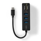 USB hub | 1x USB-C™ | 3x USB A Aljzat | 5-Port port(s) | USB 3.2 Gen 1 | USB-áramellátású | 5 Gbps | SD & MicroSD