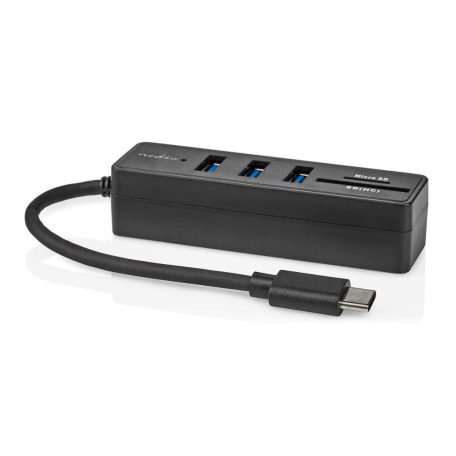 USB hub | 1x USB-C™ | 3x USB A Aljzat | 5-Port port(s) | USB 3.2 Gen 1 | USB-áramellátású | 5 Gbps | SD & MicroSD
