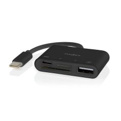   USB hub | 1x USB-C™ | 1x USB A / 1x USB-C™ | 4-Port port(s) | USB 2.0 | USB-áramellátású | SD & MicroSD