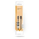 USB kábel | USB 4.0 Gen 3x2 | USB-C™ Dugasz | USB-C™ Dugasz | 240 W | 8K@60Hz | 40 Gbps | Nikkelezett | 1.00 m | Kerek | PVC | Fekete | Doboz