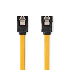   SATA kábel | 6 Gbps | SATA 7-Tűs Aljzat | SATA 7-Tűs Aljzat | Nikkelezett | 0.50 m | Lapos | PVC | Sárga | Doboz