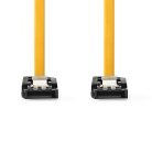 SATA kábel | 6 Gbps | SATA 7-Tűs Aljzat | SATA 7-Tűs Aljzat | Nikkelezett | 0.50 m | Lapos | PVC | Sárga | Doboz