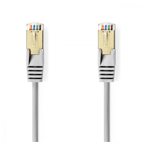 CAT5e hálózati kábel | SF/UTP | RJ45 Dugasz | RJ45 Dugasz | 5.00 m | Kerek | PVC | Szürke | Doboz