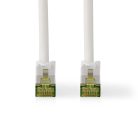 CAT7 hálózati kábel | S/FTP | RJ45 Dugasz | RJ45 Dugasz | 10.0 m | Snagless | Kerek | LSZH | Fehér | Doboz