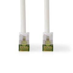   CAT7 hálózati kábel | S/FTP | RJ45 Dugasz | RJ45 Dugasz | 10.0 m | Snagless | Kerek | LSZH | Fehér | Doboz