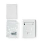 Hálózati fali doboz | A falon | 1-Port port(s) | UTP CAT6 | Egyenes | Aljzat | Aranyozott | ABS | Fehér | Doboz