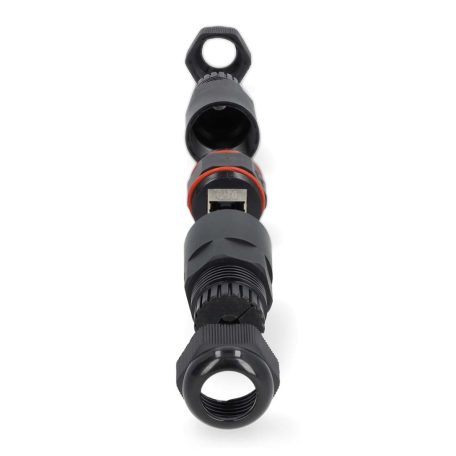 Hálózati csatlakozó | Kinti | CAT6 | Árnyékolt | RJ45 Aljzat | RJ45 Aljzat | Egyenes | PVC | Doboz