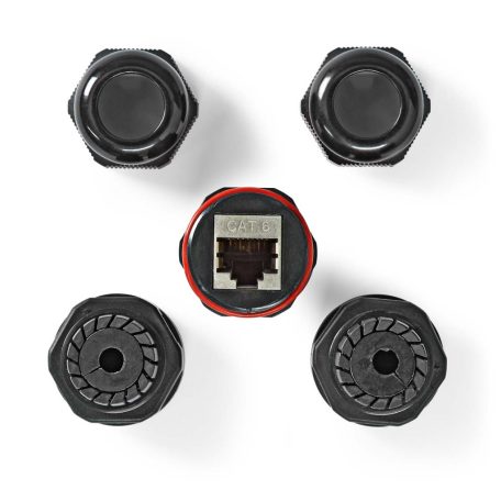 Hálózati csatlakozó | Kinti | CAT6 | Árnyékolt | RJ45 Aljzat | RJ45 Aljzat | Egyenes | PVC | Doboz