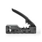 Crimp pliers | CAT5 / CAT5e / CAT6 / CAT6a / CAT7 / RJ12 / RJ45 | Fogó / Szigetelés Eltávolítás | ABS / Acél | Fekete