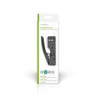 Crimp pliers | CAT5 / CAT5e / CAT6 / CAT6a / CAT7 / RJ12 / RJ45 | Fogó / Szigetelés Eltávolítás | ABS / Acél | Fekete